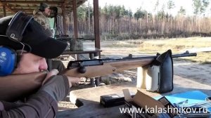 Карабин-«ланкастер» «Ладога-366» на стрельбище