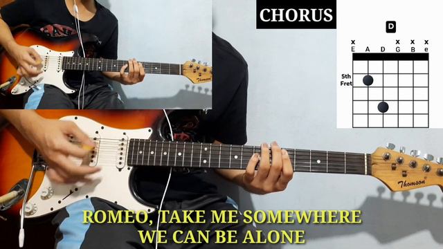 LOVE STORY BY TAYLOR SWIFT| I HEART RADIO VERSION| GUITAR COVER + CHORDS смотреть онлайн