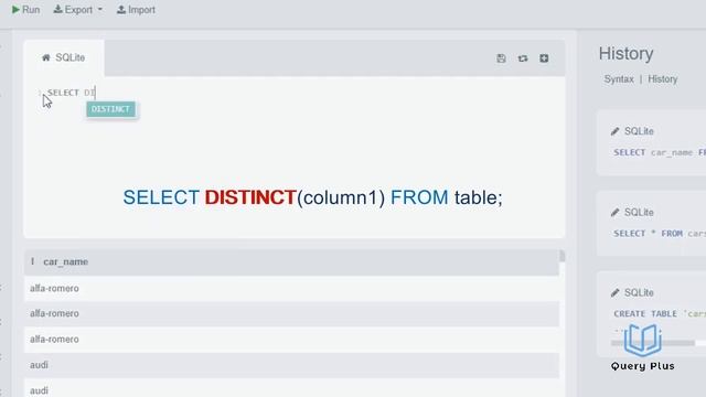 SQL _ SELECT (DISTINCT) Syntax_ الدرس الثالث смотреть онлайн