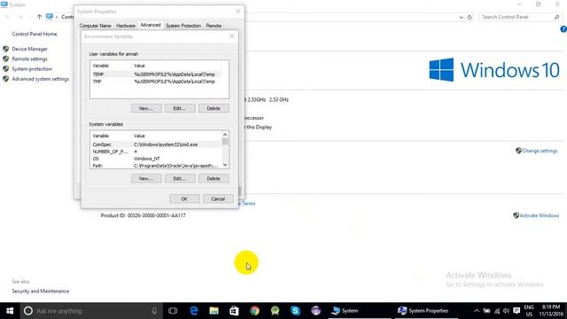 how to set variable path of java in windows 8.1 and windows 10 смотреть онлайн