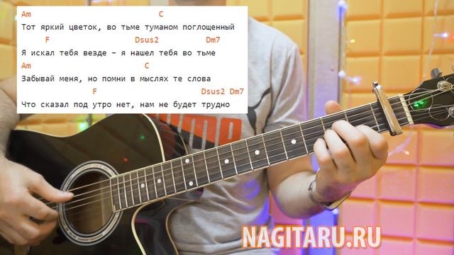 Как играть песню ЗАМИГАЕТ СВЕТ. Аккорды в Am, разбор на гитаре смотреть онлайн