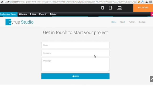 Cyrus Studio – free bootstrap portfolio theme HTML смотреть онлайн