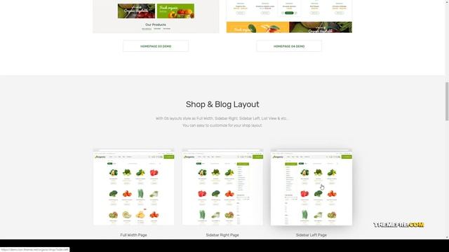 Organix - Organic Food WooCommerce WordPress Theme clean creative Easy Create Website смотреть онлайн