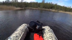 Лодка Флагман 330U и Тохатсу 9.8,  скорость, тест комплекта. Boat Flagman 330U Tohatsu 9.8