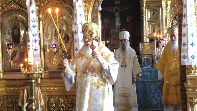 Богослужение в Афонском монастыре святого Пантелеимона смотреть онлайн