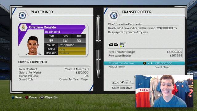 FIFA 16 Chelsea Career Mode | RONALDO TO CHELSEA?! | Episode #2 смотреть онлайн