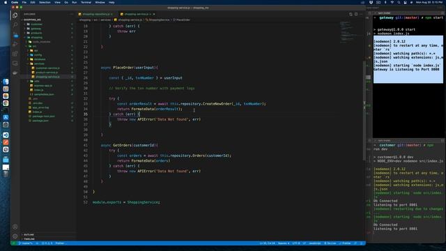 NodeJS Microservice Part 3 : NodeJS Monolithic to Microservice смотреть онлайн