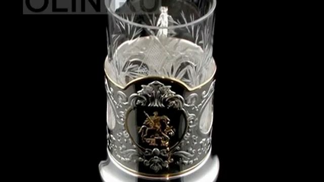 Подстаканник "Георгий Победоносец" из серебра 925 смотреть онлайн