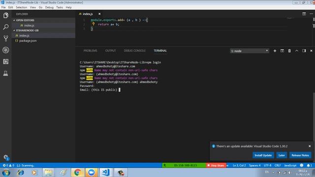20 Publishing a package to node смотреть онлайн