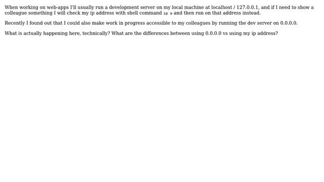 DevOps & SysAdmins: What happens when I run dev server on 0.0.0.0? смотреть онлайн