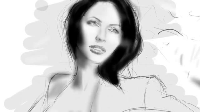 Актриса Елена Беркова. Рисунок в photoshop. смотреть онлайн