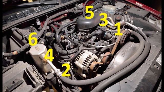 2000-2004 Chevy S10 4.3L Engine Firing Order and Cylinder Location смотреть онлайн