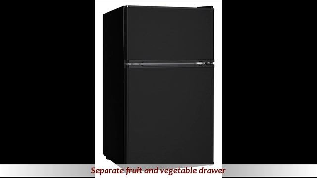 Midea WHD-113FB1 Compact Reversible Double Door Refrigerator and Freezer, 3.1 Cubic Feet, Black смотреть онлайн