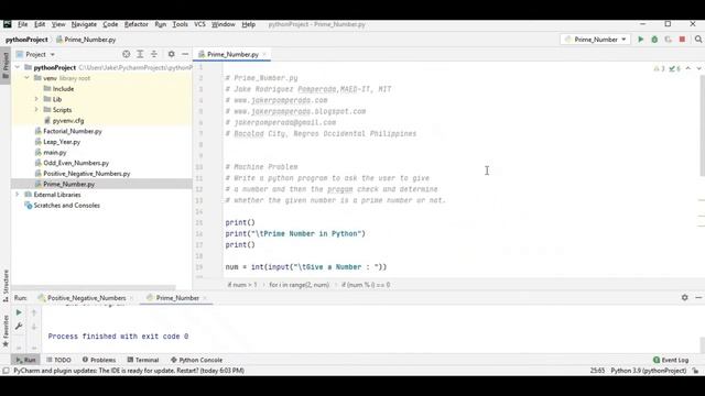 Prime Number in Python смотреть онлайн