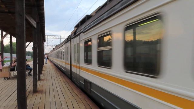 Электропоезд ЭД4М-0471 ЦППК станция Внуково 27.06.2020 смотреть онлайн