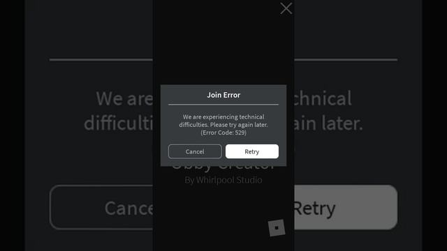 roblox join error 529 смотреть онлайн