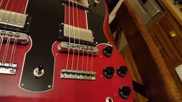 GIBSON CUSTOM SHOP EDS-1275 DOUBLE NECK 2009 GUITAR OWNED BY UK BAND PEACE VIDEO UP CLOSE REVIEW смотреть онлайн