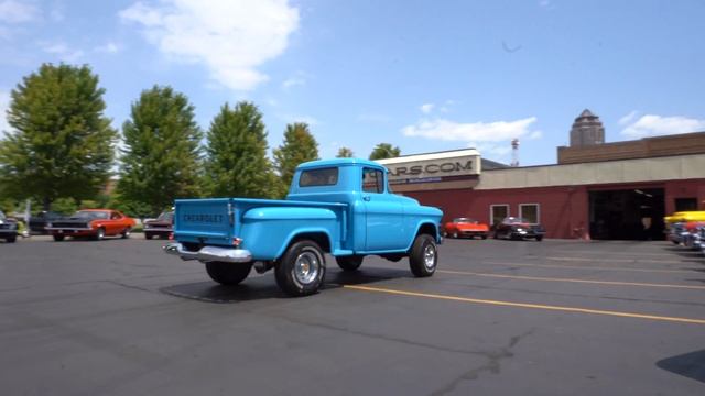 1957 Chevrolet 3100 4x4 Pickup - For Sale - Blue смотреть онлайн
