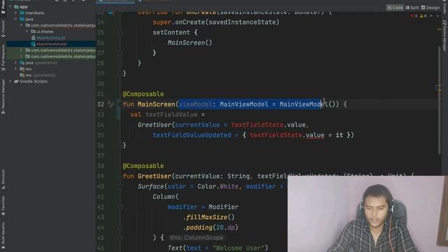 How to Lift up the Composable State using ViewModel (Part 9) смотреть онлайн