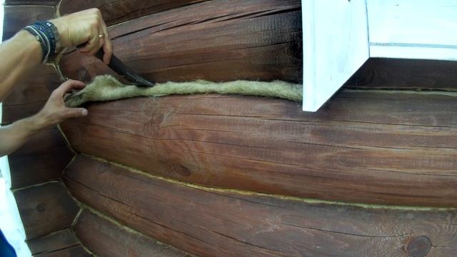 Как конопатить баню или дом своими руками смотреть онлайн