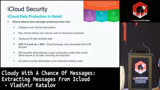 #HITB2018DXB D1T2: Extracting Messages From iCloud - Vladimir Katalov смотреть онлайн