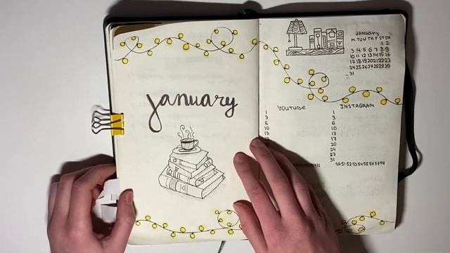 Оформление ежедневника на январь || Bullet journal ||Ulyazolo смотреть онлайн