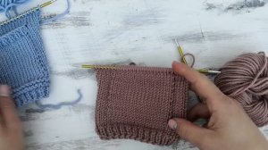 Вязание спицами бесшовного накладного кармана
