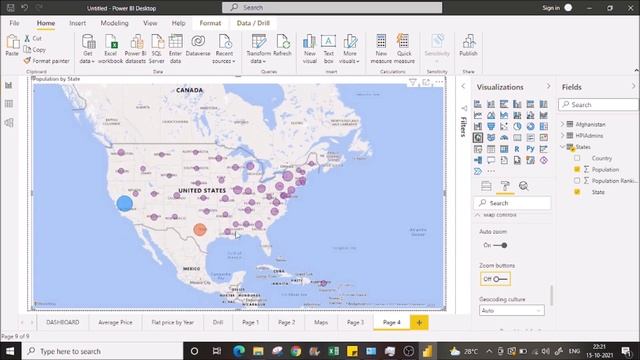 Geo Map Formatting in power BI | Data analysis | Power bi in tamil Vathiyar | Part 14 смотреть онлайн