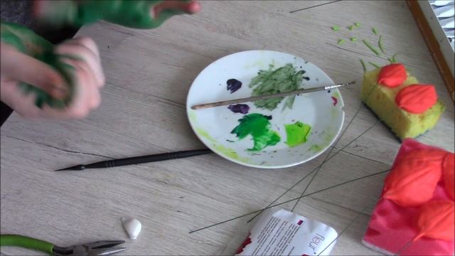 Тюльпан из самозатвердевающей глины Fleur смотреть онлайн