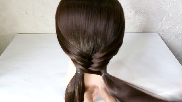 Beautiful tails ★ video tutorial ★ Evening hairstyle смотреть онлайн