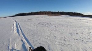 исследуем  новые места  на снегоходе  wind 320 ( GoPro7 )