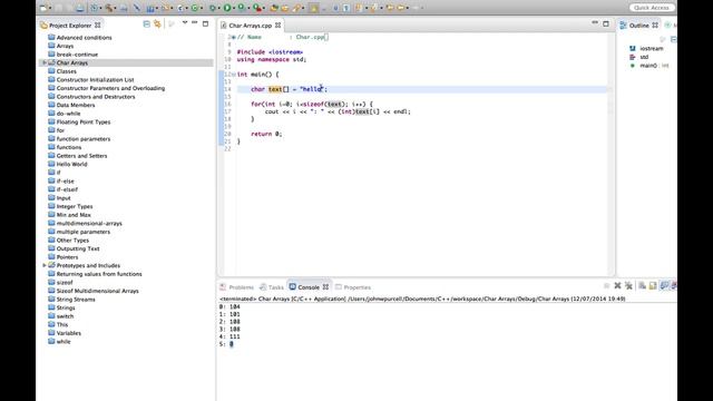 Lecture 40 | Char Arrays in C++ | C++ Tutorial | C++ Training смотреть онлайн