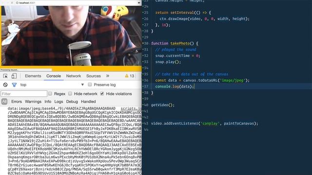 Unreal Webcam Fun with getUserMedia() and HTML5 Canvas - #JavaScript30 19/30 смотреть онлайн