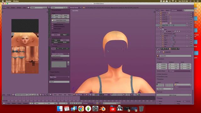 EDITING SIMS 4 EA MESH HEAD | CREATING HAIR BANGS TRIAL & ERROR EPISODE 2 (BLENDER) #3d #thesims4 смотреть онлайн