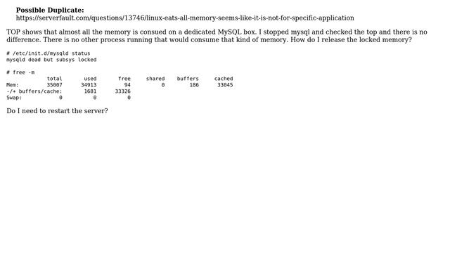 DevOps & SysAdmins: All memory consumed by MySQL смотреть онлайн
