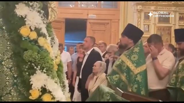 Встреча ковчега с мощами Сергия Радонежского в Саратове смотреть онлайн