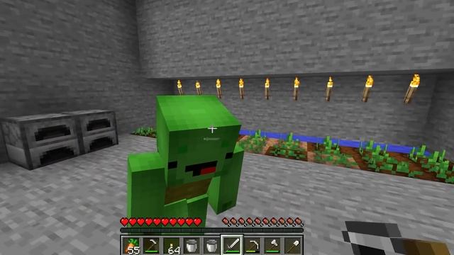 JJ and Mikey Hide From a POISON Inside a BUNKER in Minecraft - Maizen Nico Cash Smirky Cloudy смотреть онлайн