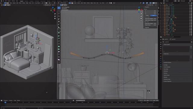 3D Isometric Bedroom | Blender Tutorial for Beginners | Part 3 смотреть онлайн