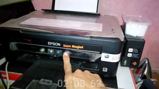 Epson L350 Lampu Tinta Berkedip - Cara Reset Printer Epson L350 L360 Secara Manual