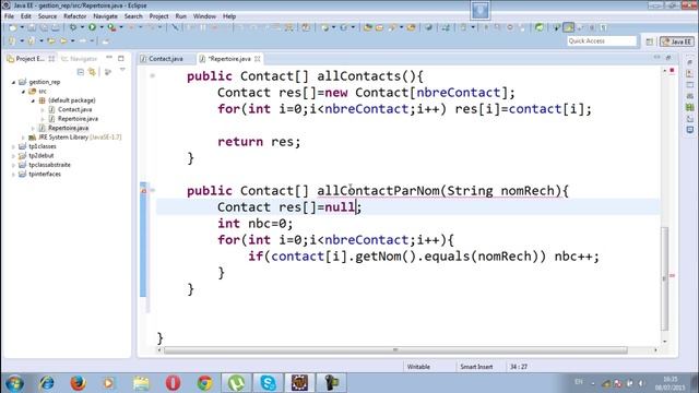 TP JAVA 1 sur les tableaux et chaines смотреть онлайн