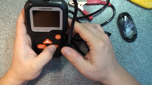Тестер аккумулятора (АКБ) Konnwei KW650 12В/6В распаковка, первое знакомство, ГОДНАЯ ШТУКА!!! смотреть онлайн
