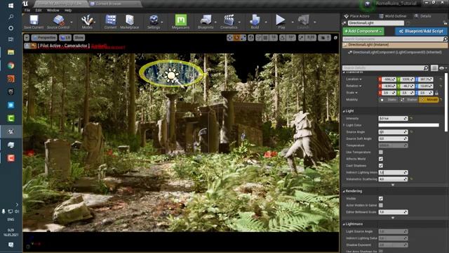 Римские Руины в Unreal и Quixel. Часть 7: Освещение сцены смотреть онлайн