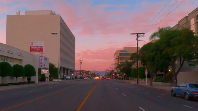 Driving On Van Nuys Blvd In San Fernando Valley California - Sunset Drive