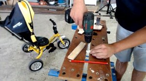 Детский электровелосипед из шуруповерта за вечер своими руками