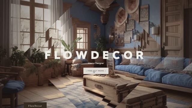 FlowDecor — Webflow Wibsite Template Unique home screen animation смотреть онлайн