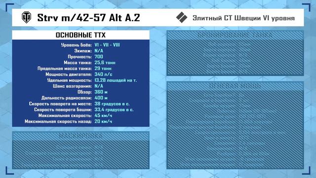 World of Tanks: Новый танк Strv m/42-57 Alt A.2 смотреть онлайн