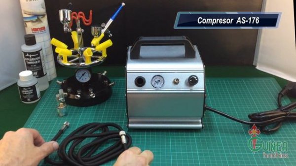Compresor Aerografía AS-176 - www.hobbiesguinea.es