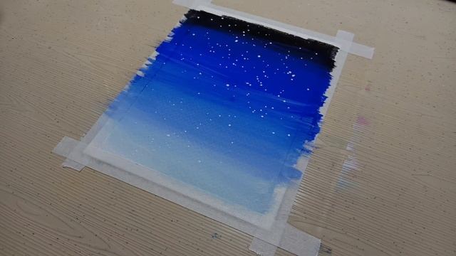 Easy Poster Color Night Sky Painting for Beginners | Step-by-step Tutorial смотреть онлайн