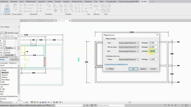 REVIT 2023: modification de la plage de vue смотреть онлайн
