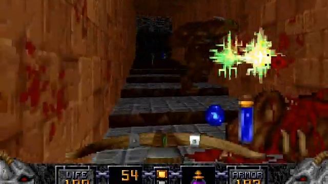 Heretic-Shadow of the Serpent Riders Gameplay(Skulltag)-The Dome of D'Sparil-The Halls of Fear смотреть онлайн